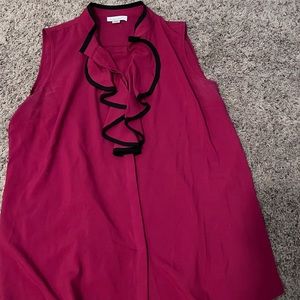 Calvin Klein Ruffled tank blouse